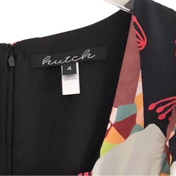 Hutch X ModCloth Dress Let’s Go Boho Brown Black Multi Maxi Size 4 - Picture 8 of 16